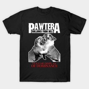 Pawtera // Bulldogs from Hell Heavy Metal Design T-Shirt